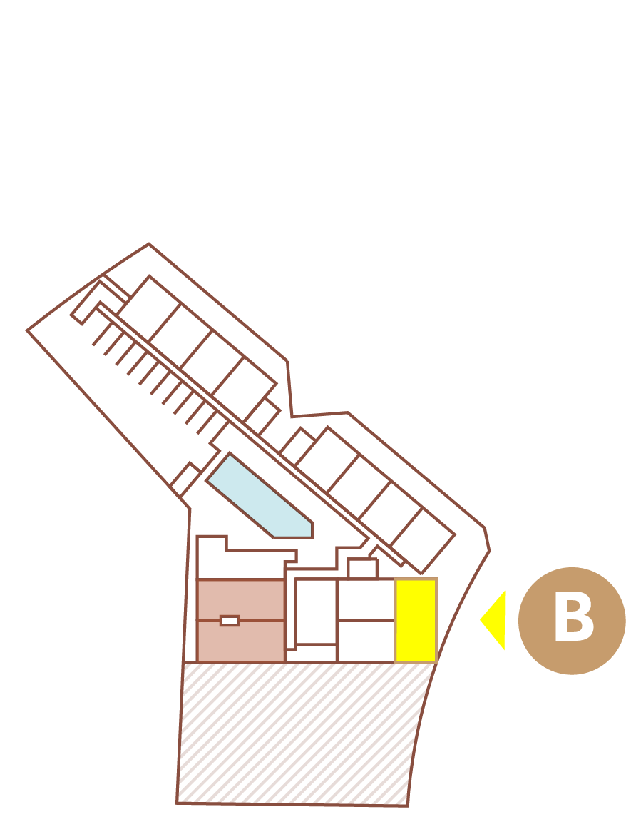Mapa de ubicación de unidades del edificio Sur.