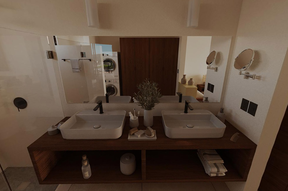 Recorrido virtual 360 del baño en Paseo Chahué Huatulco