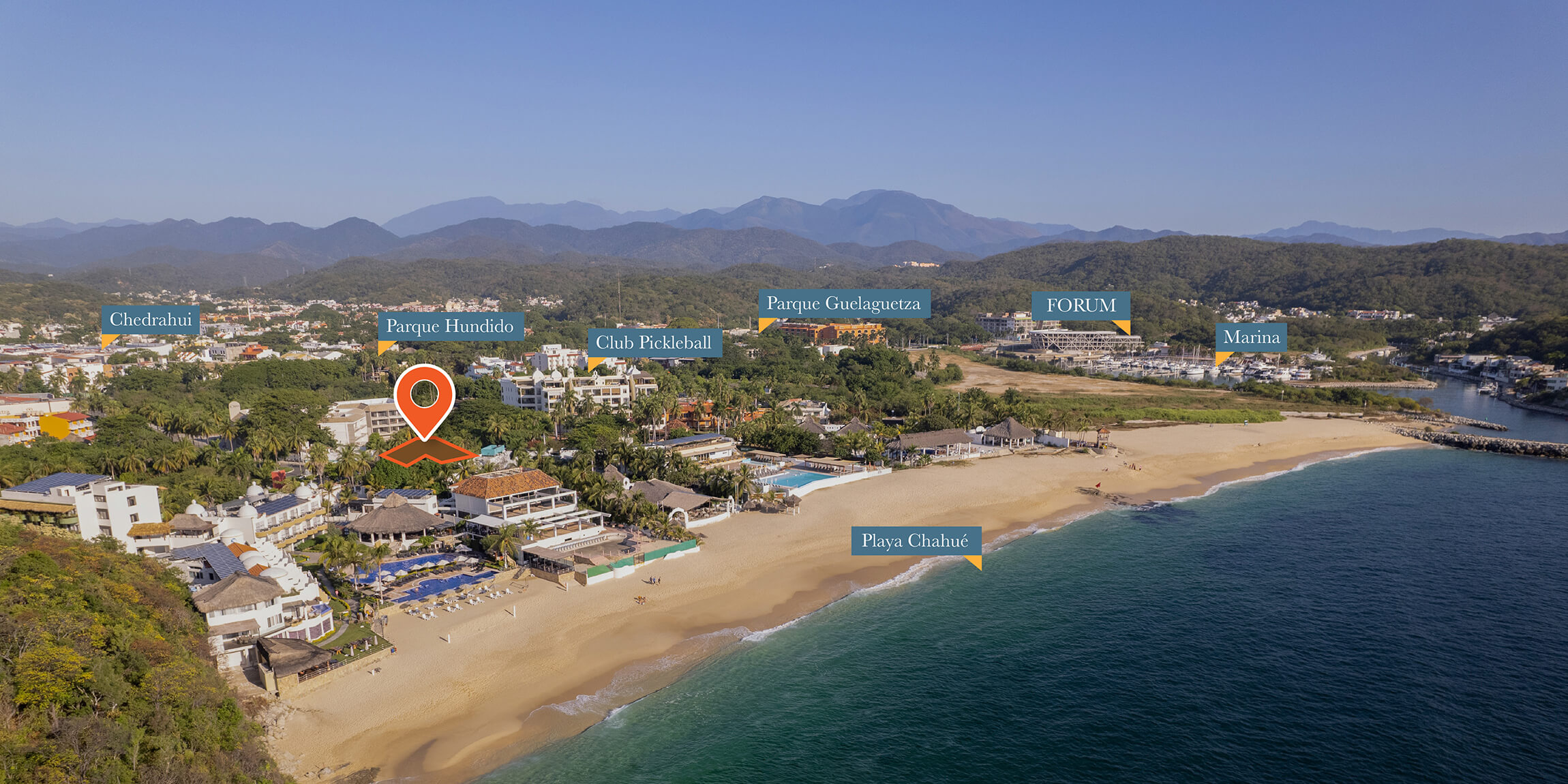 Playa Chahué en Bahías de Huatulco
