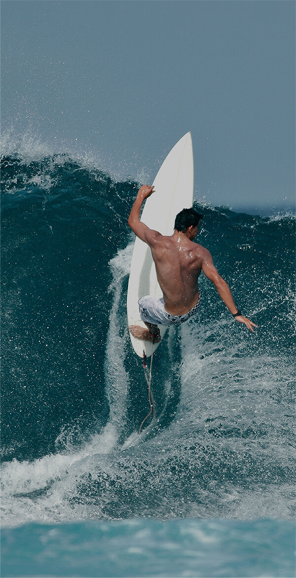 Huatulco como destino de surf en la costa de Oaxaca, México.